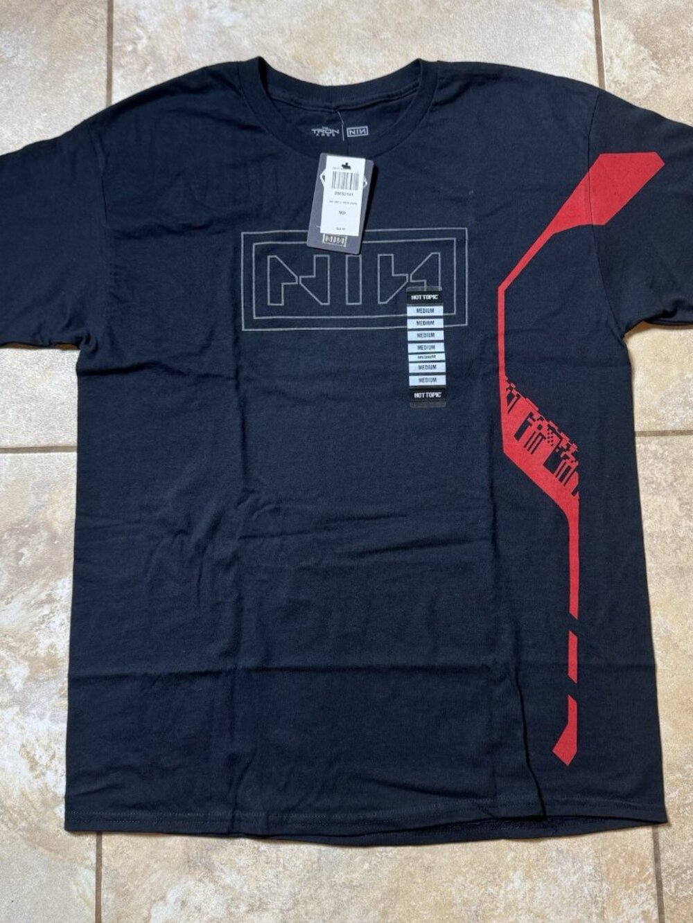 Nine Inch Nails X Tron: Ares Double-Sided T-Shirt MEDIUM Hot Topic Exclusive NEW
